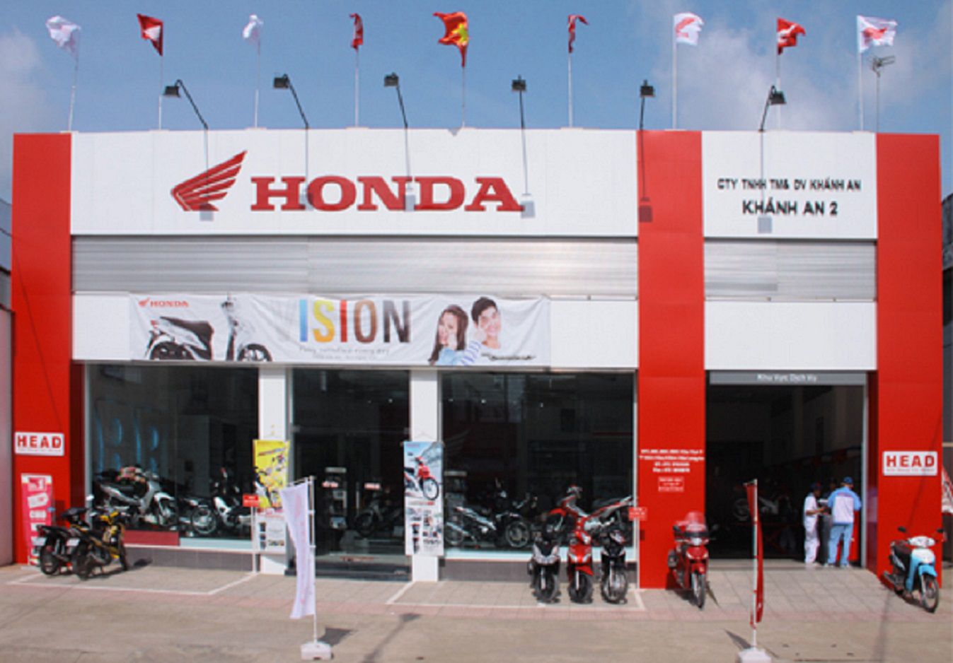 hệ thống honda dùng máy ra vào lốp