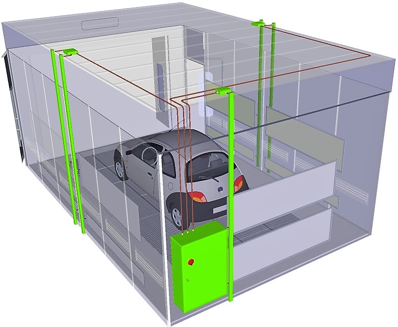 Phòng sơn saima - Italy 3 Hệ thống sấy điện của phòng sơn ô tô SAIMA, chất lượng giá rẻ
