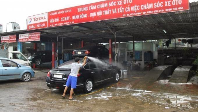 trung tâm rửa xe thủ công, rửa xe kiểu thủ công