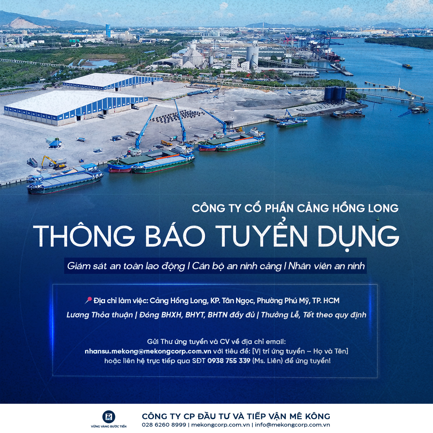 CẢNG HỒNG LONG TUYỂN GẤP NHIỀU VỊ TRÍ AN NINH