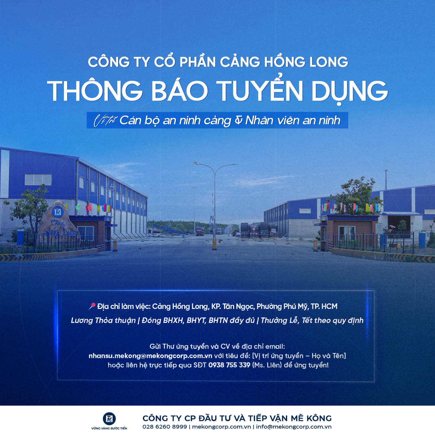 [T8/26] CẢNG HỒNG LONG TUYỂN GẤP NHIỀU VỊ TRÍ AN NINH