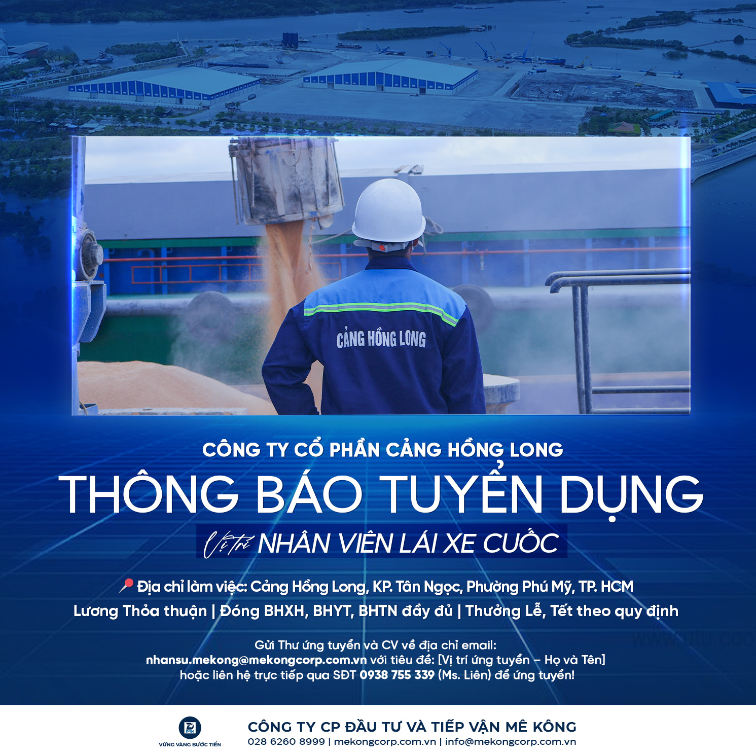 [T7/2026] CẢNG HỒNG LONG TUYỂN GẤP NHÂN VIÊN LÁI XE CUỐC