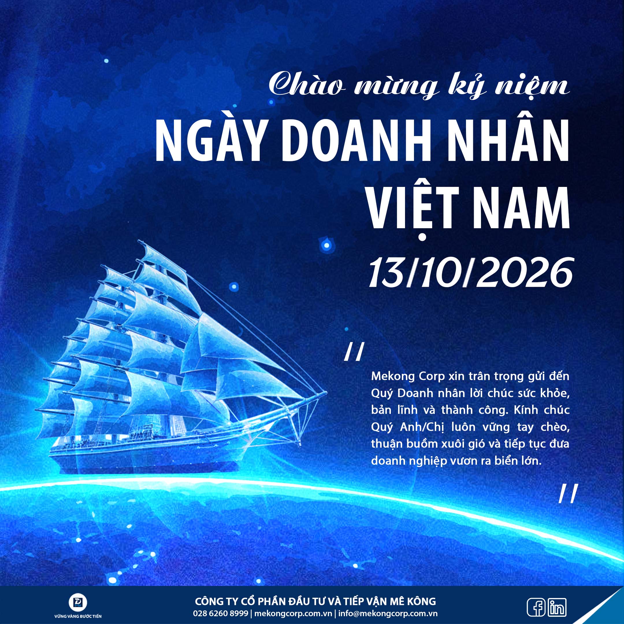 MEKONG CORP CHÚC MỪNG NGÀY DOANH NHÂN VIỆT NAM 13/10