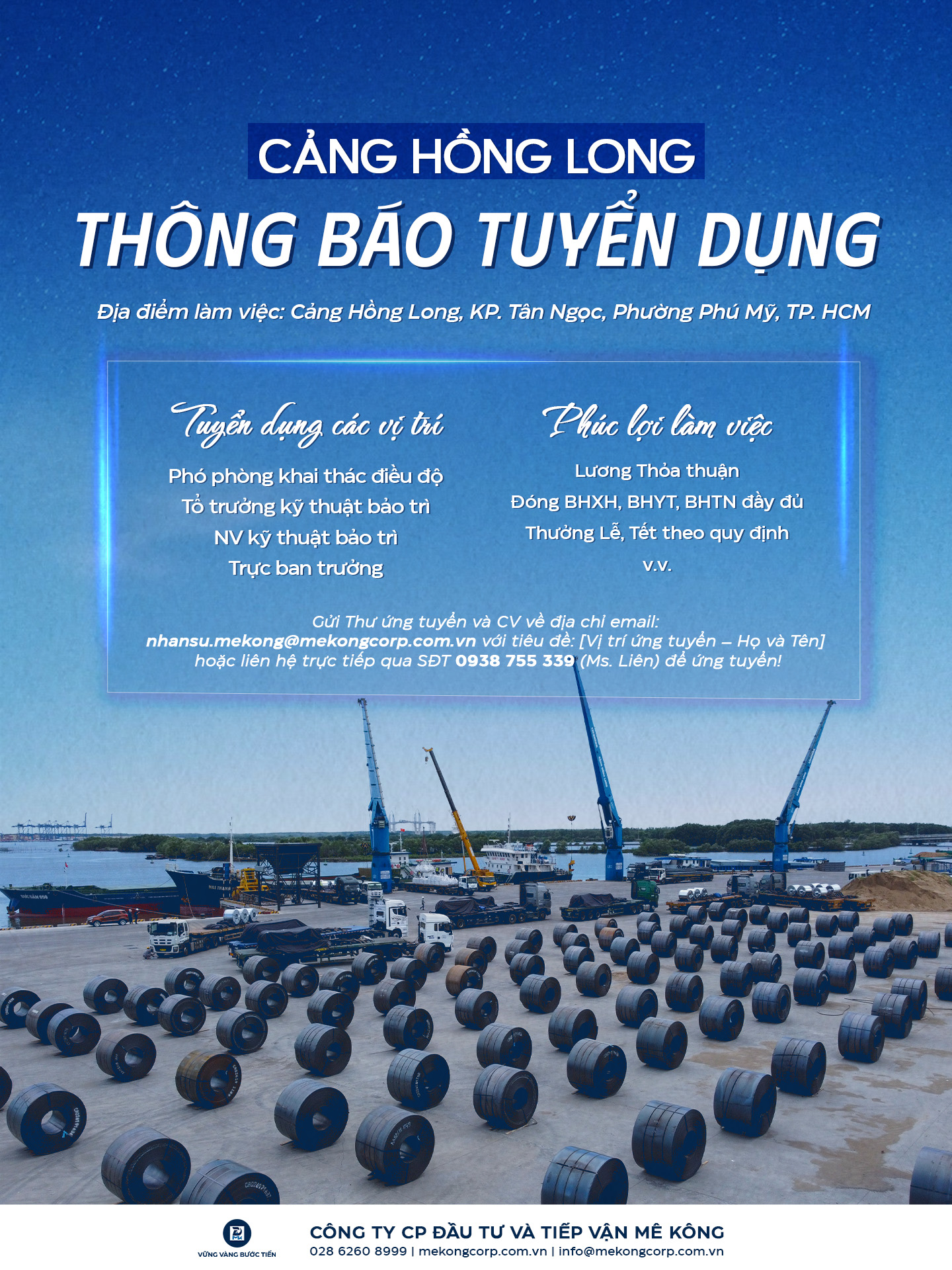 [T6/2026] CẢNG HỒNG LONG THÔNG BÁO TUYỂN DỤNG