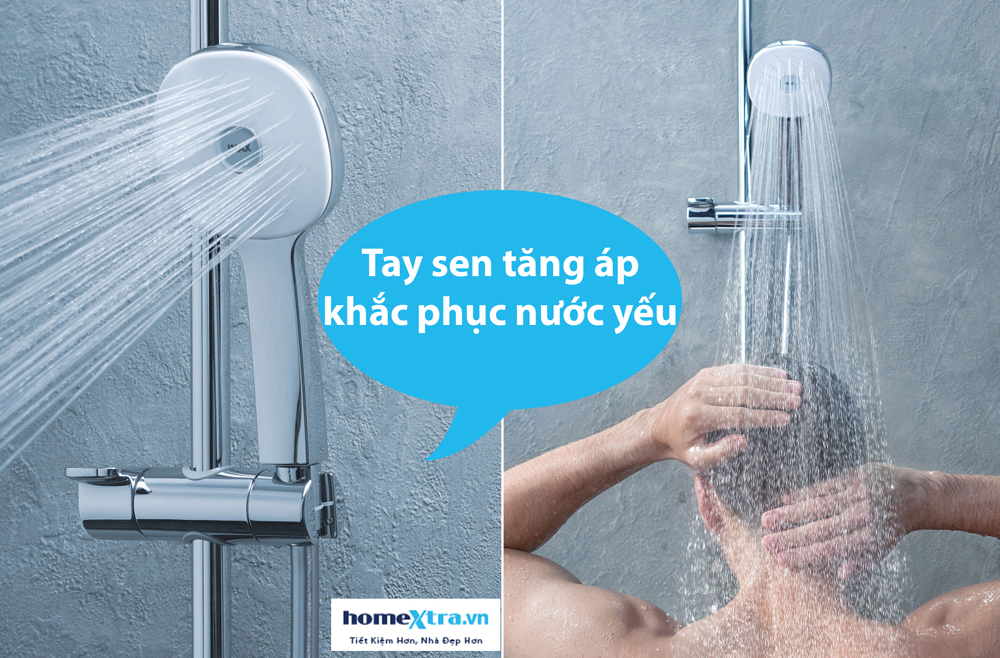 Tay sen tăng áp khắc phục nước yếu.