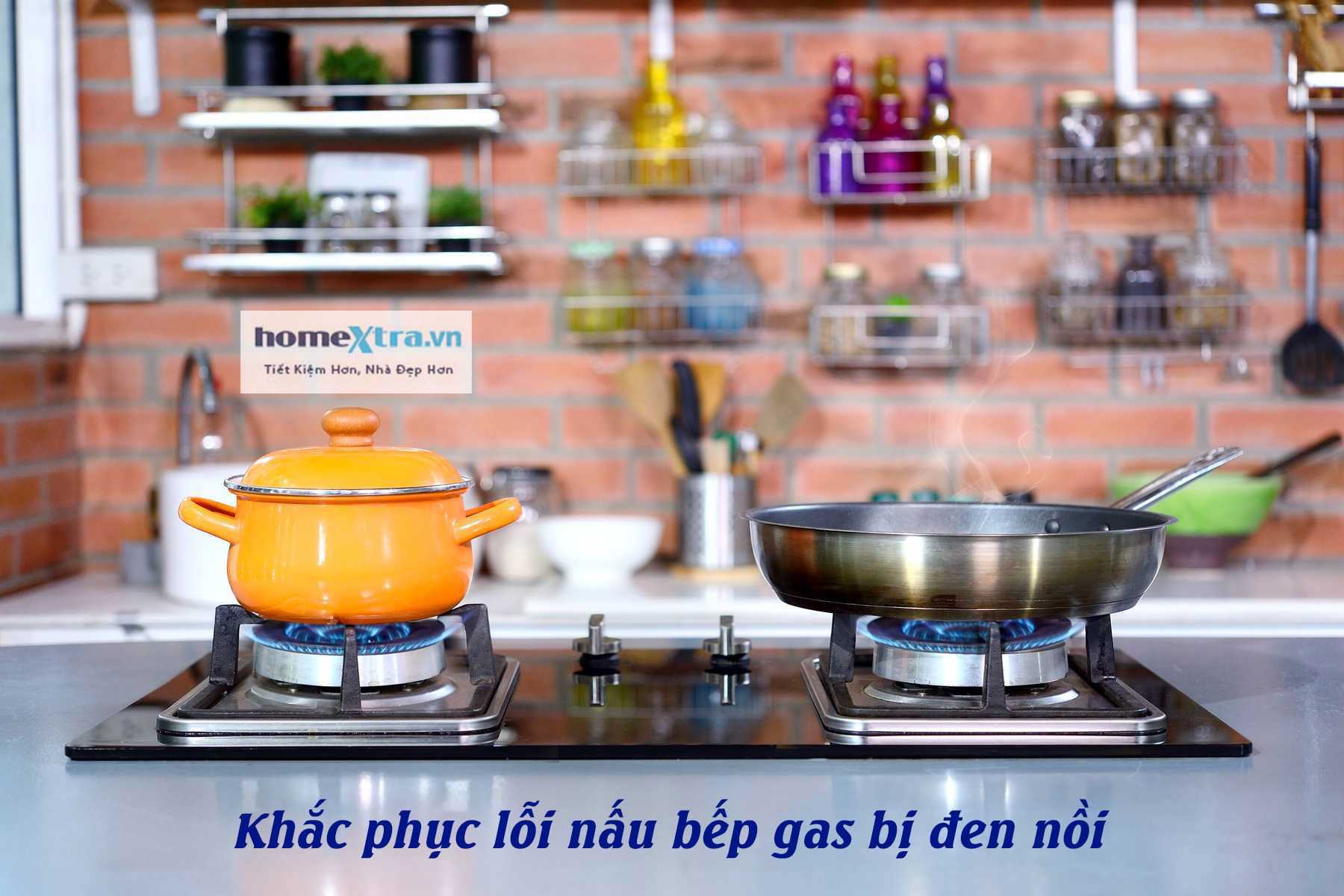 Khắc phục lỗi nấu bếp gas bị đen nồi