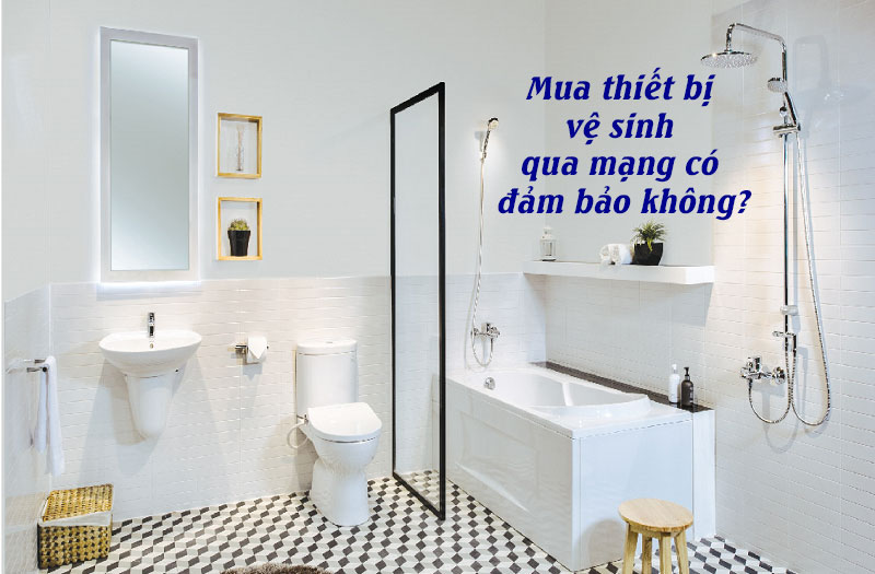 Mua thiết bị vệ sinh online có đảm bảo không?