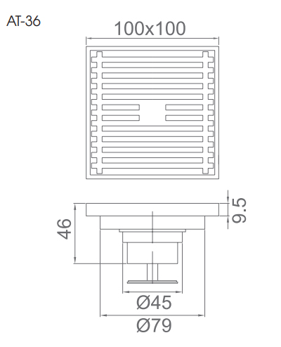 Xả lọc rác AT-36