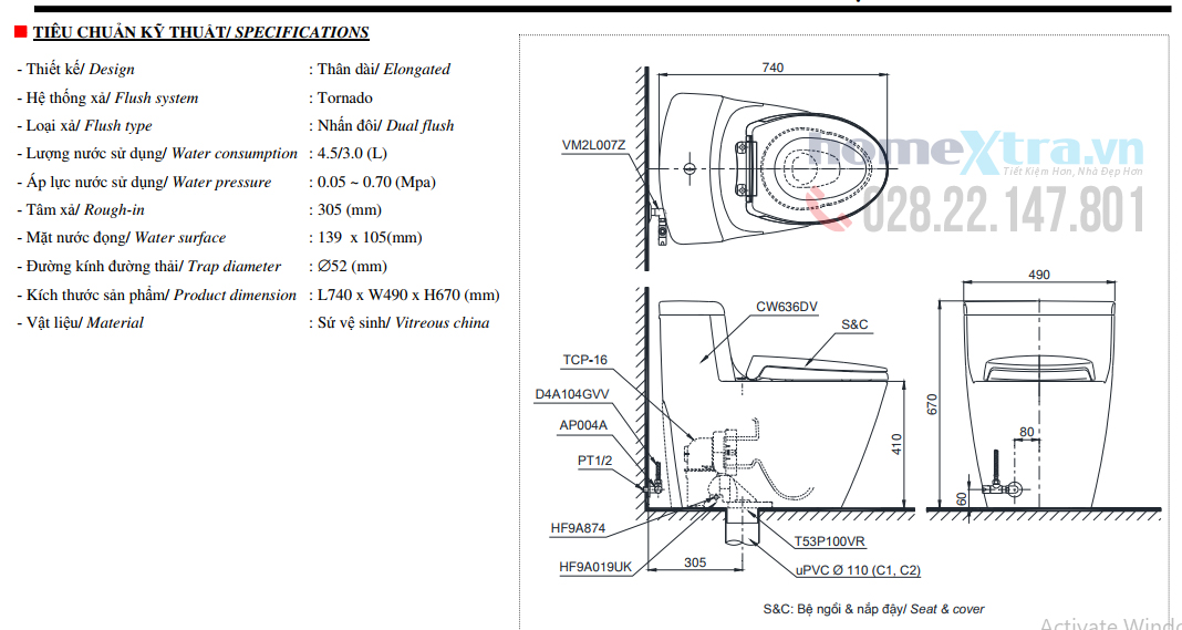 TOTO MS636DT2