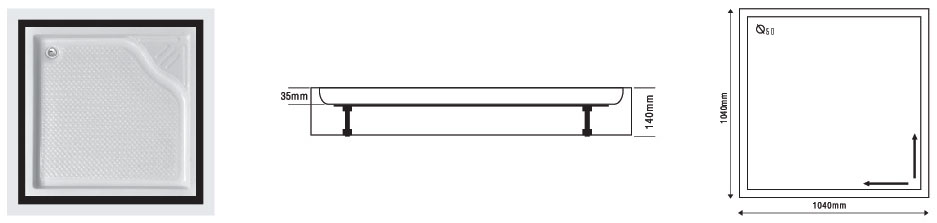 Phòng tắm đứng Euroca SR-V1050