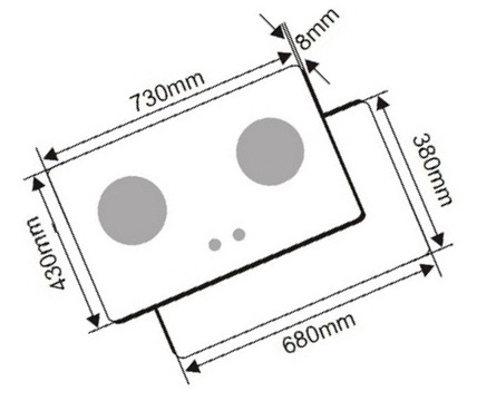 Bếp gas âm KAFF KF-218 HOMEXTRA