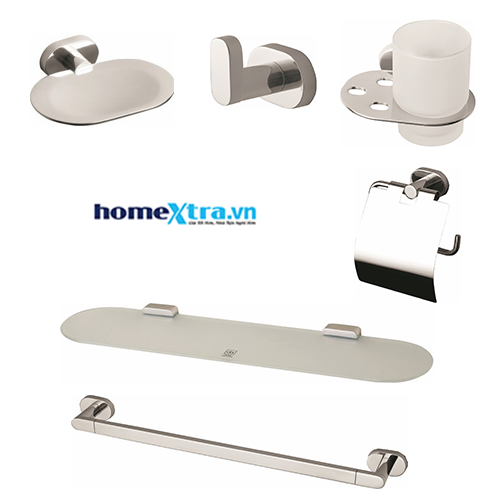 homextra.vn-Bộ phụ kiện phòng tắm inox 304 Đình Quốc 67002