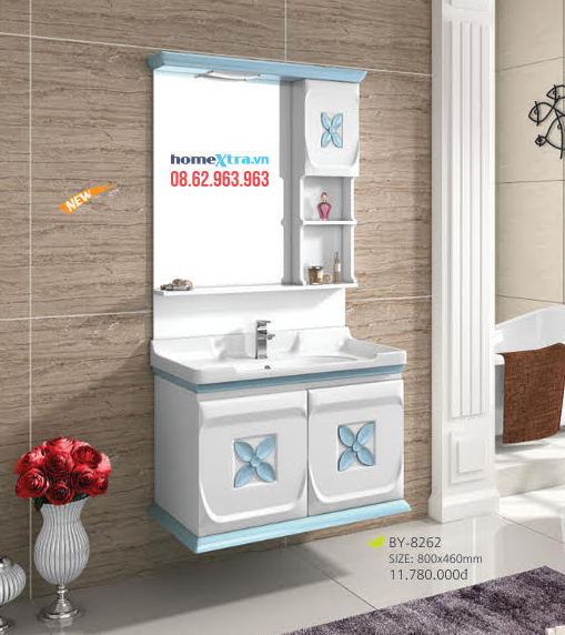 homextra.vn - Bộ lavabo tủ phòng tắm Berry BY-8262