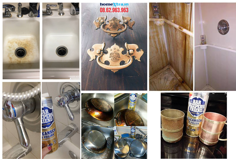 homextra-Bột tẩy rửa đa năng Bar Keepers Friend 425g