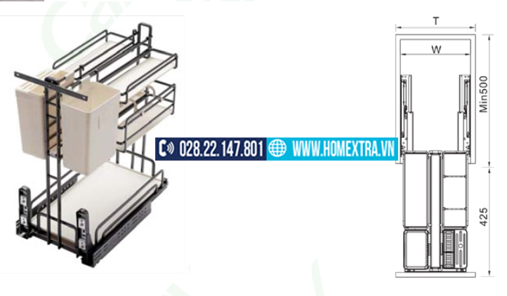 Kệ gia vị đa năng CH-1930V