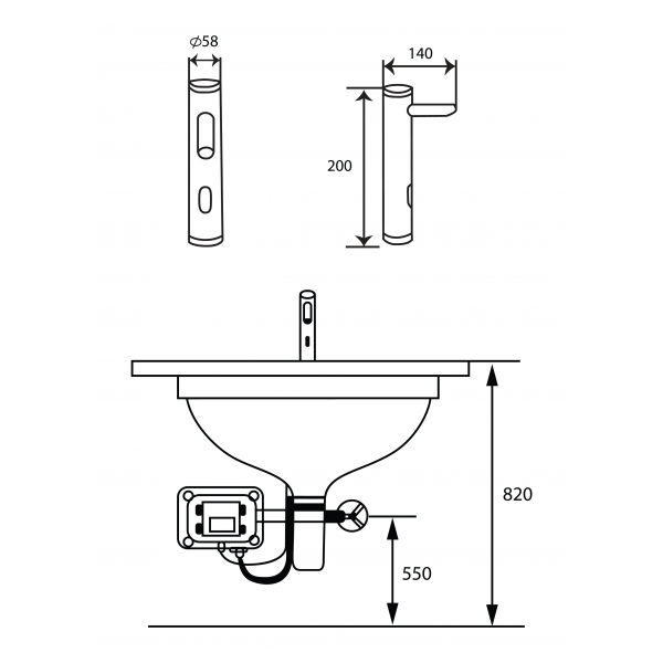 Vòi Cảm Ứng GAMA GMC612AB