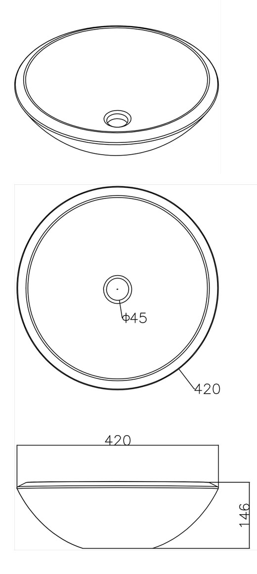 Lavabo bằng gỗ tre LTE11