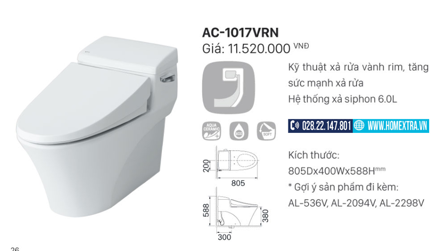 Inax AC-1017VRN