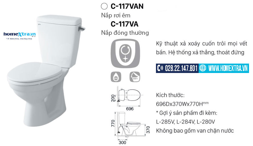 Bồn cầu inax 117