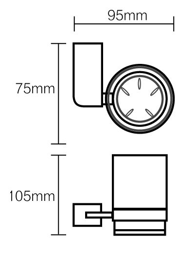 Kệ để cốc đánh răng GJ0102