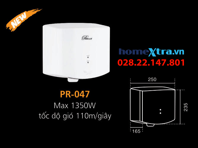 homextra-Máy sấy tay Prolax Thái Lan PR-047