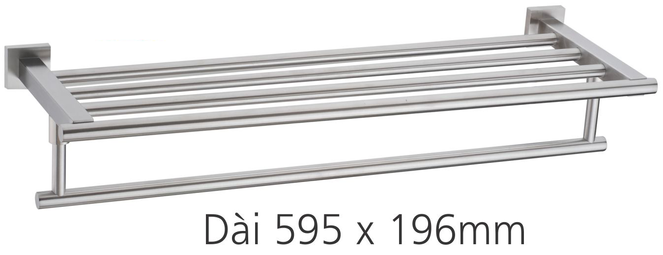 Máng khăn 2 tầng bằng Inox Prolax PRMK-2602-homextra.vn