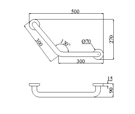 Tay vịn inox Bảo TV 3030