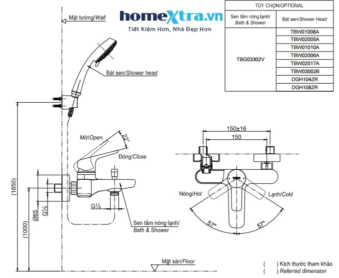 Sen tắm nóng lạnh TOTO TBG03302V/DGH108ZR-homextra.vn