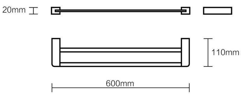 Thanh vắt khăn đôi GJ1502