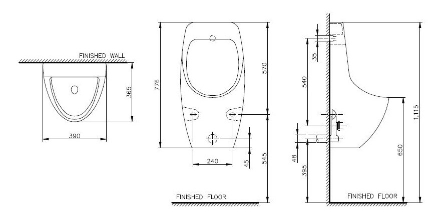 Tiểu nam treo tường Nahm FAYE SVU23912000N01_homextra.vn