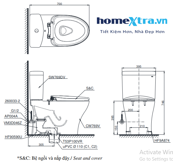 TOTO CS769DW6