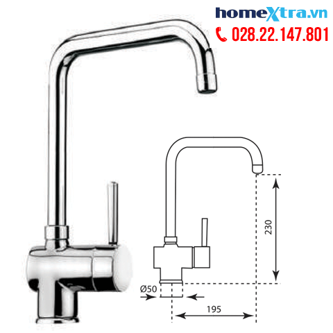 Vòi chén Carysil i-2451