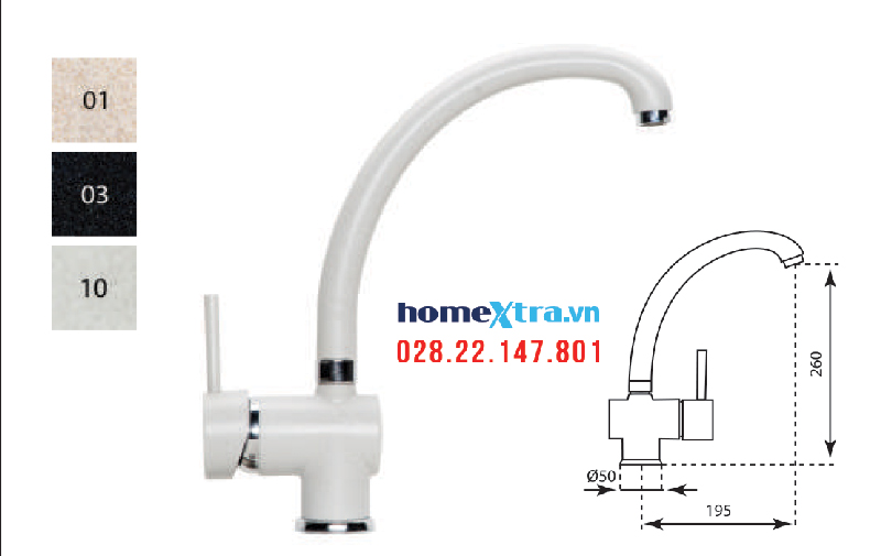 Vòi bếp Carysil G-2411