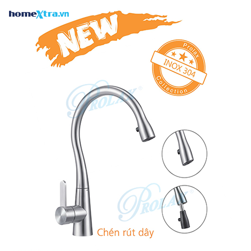 homextra.vn-Vòi rửa chén Prolax PRCN-9018 rút dây