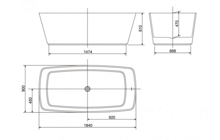 Bồn tắm đá đặt sàn American Standard BTAS9831