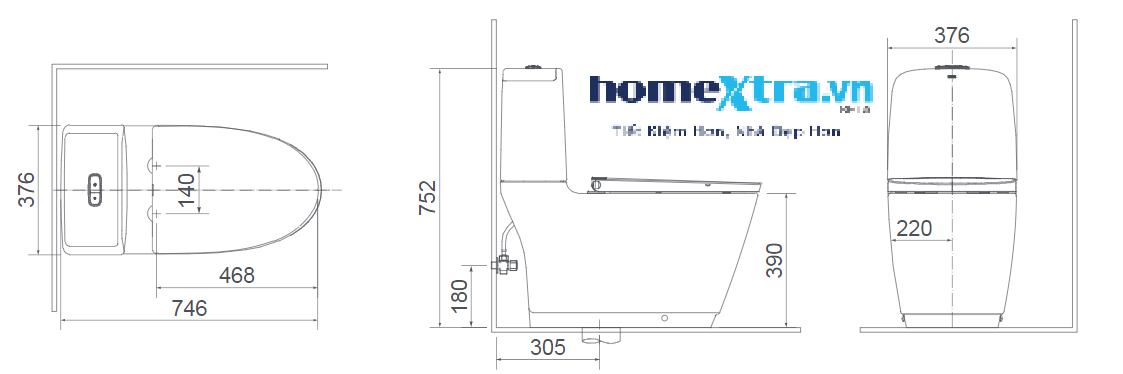 Bồn cầu Inax AC-832VN