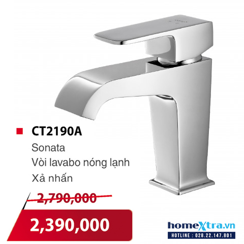 Vòi lavabo nóng lạnh COTTO CT2190A