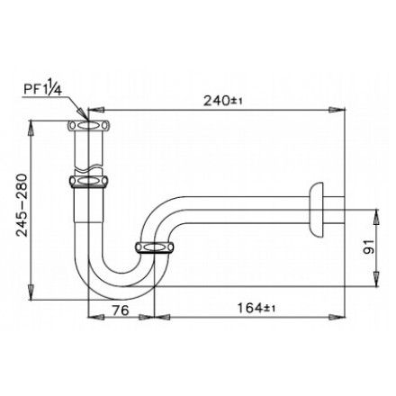 Ống Thải Nước Chữ P COTTO CT683(HM)