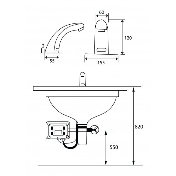 Vòi Cảm Ứng GAMA GMC618AB.
