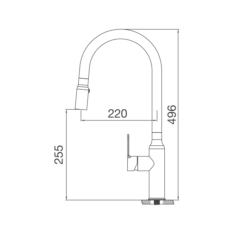 Vòi rửa chén K046-S MALLOCA