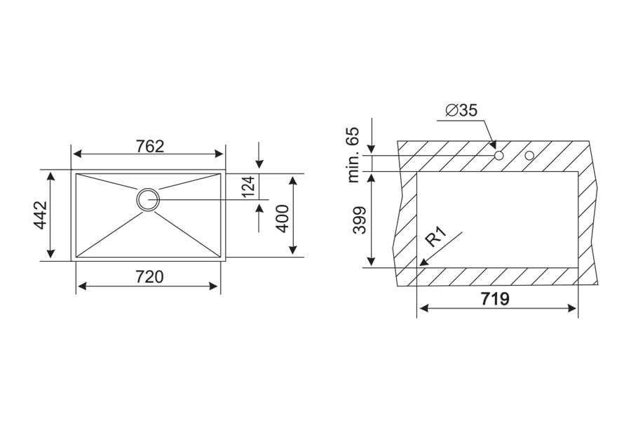 Chậu chén Teka BE LINEA R0 72.40