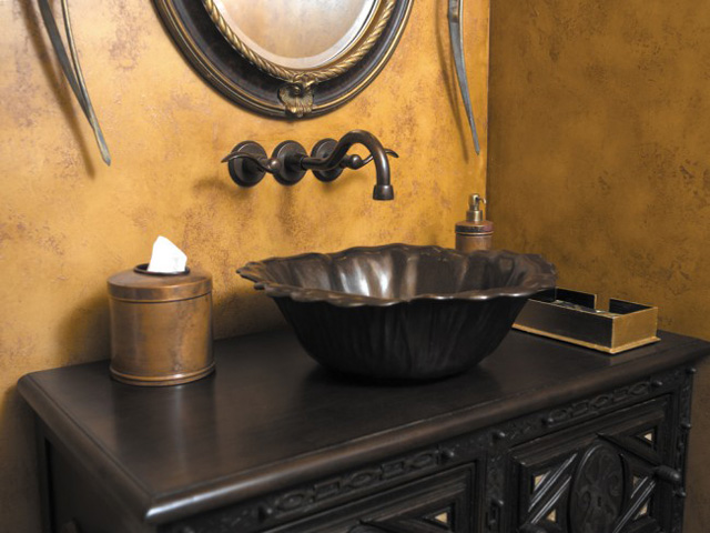 Chậu rửa mặt lavabo đồng GCL09