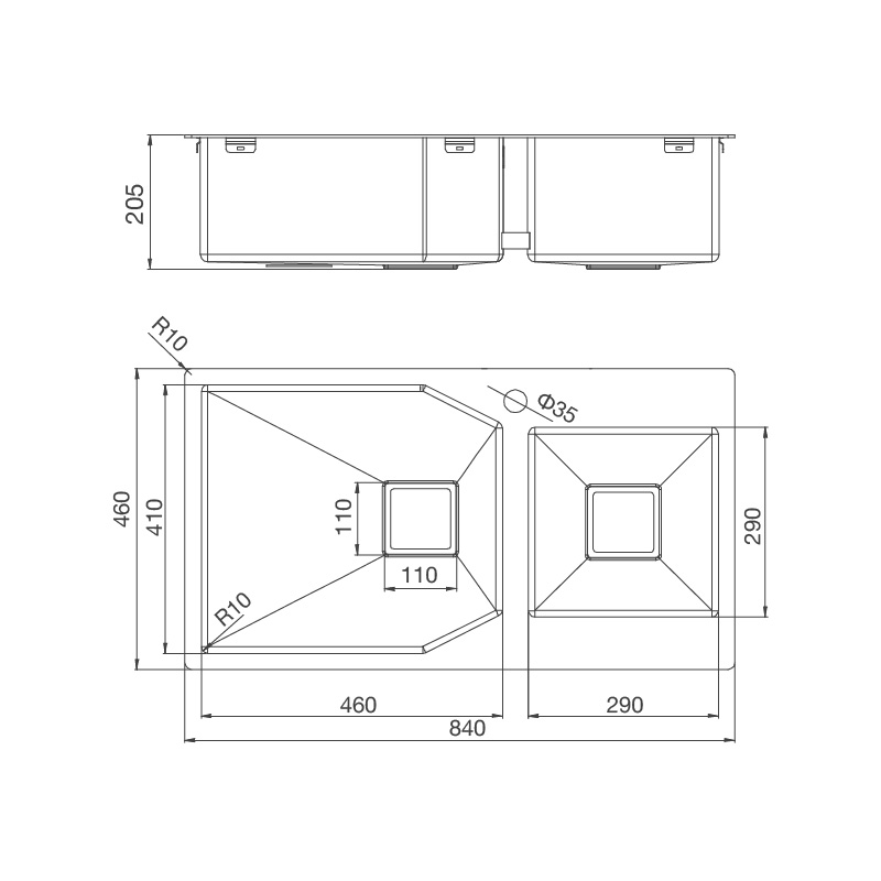 Chậu chén MALLOCA MS 610T