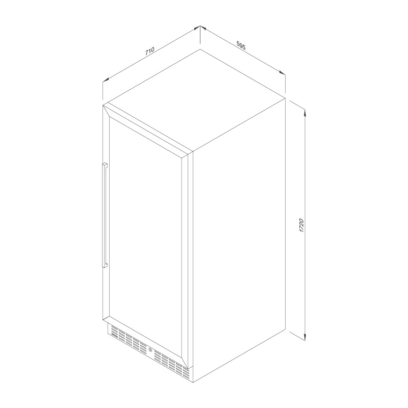 Tủ bảo quản rượu Malloca MWC-180BG