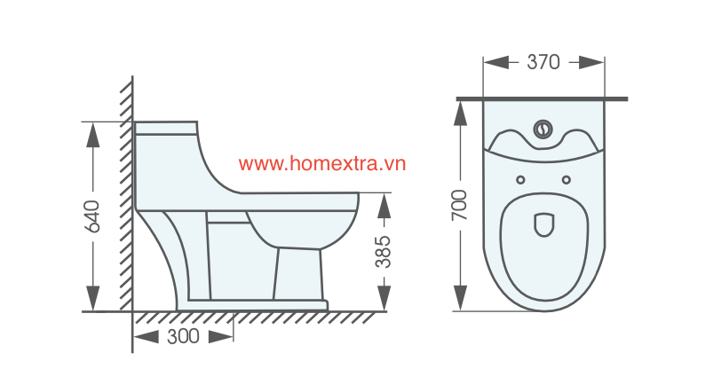 Bồn cầu 1 khối AT2156