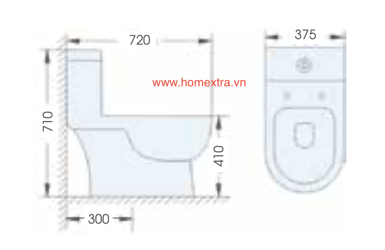 Bồn cầu 1 khối AT1157