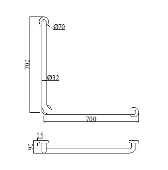 Tay vịn inox Bảo TV 7070