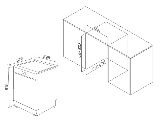 Máy rửa chén âm tủ WQP12-J7309K E5