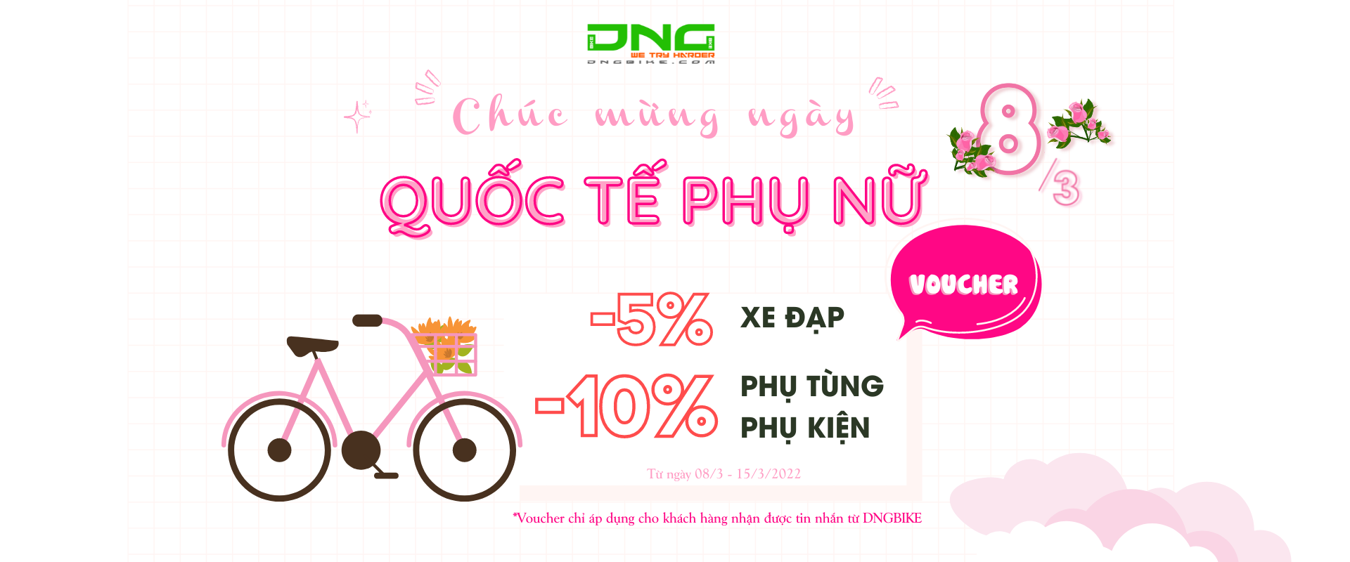 Baner ngày quốc tế phụ nữ 8-3