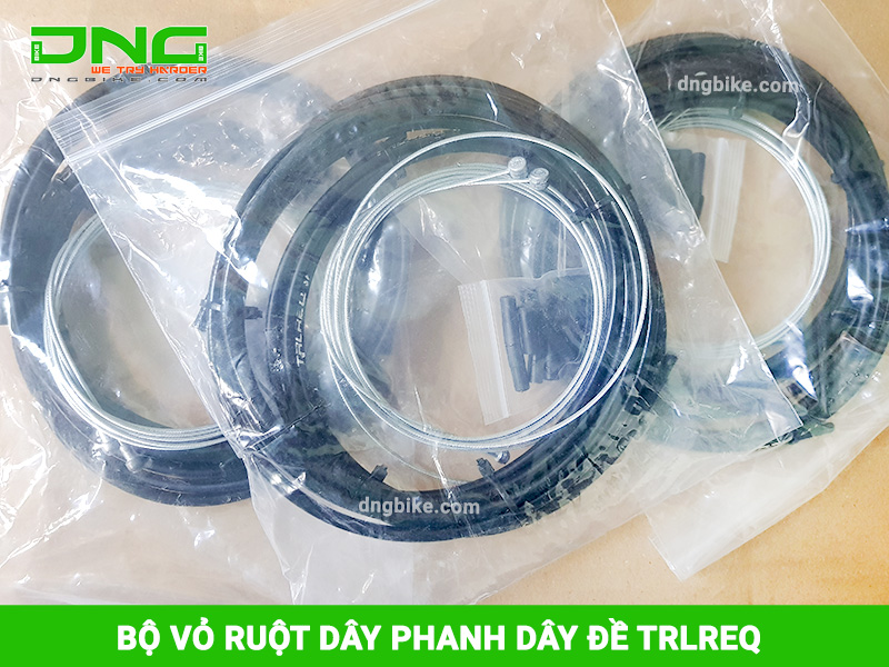 Bộ vỏ ruột dây phanh, dây đề xe đạp TRLREQ